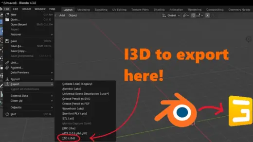 Blender I3D Exporter v1.0.0.1