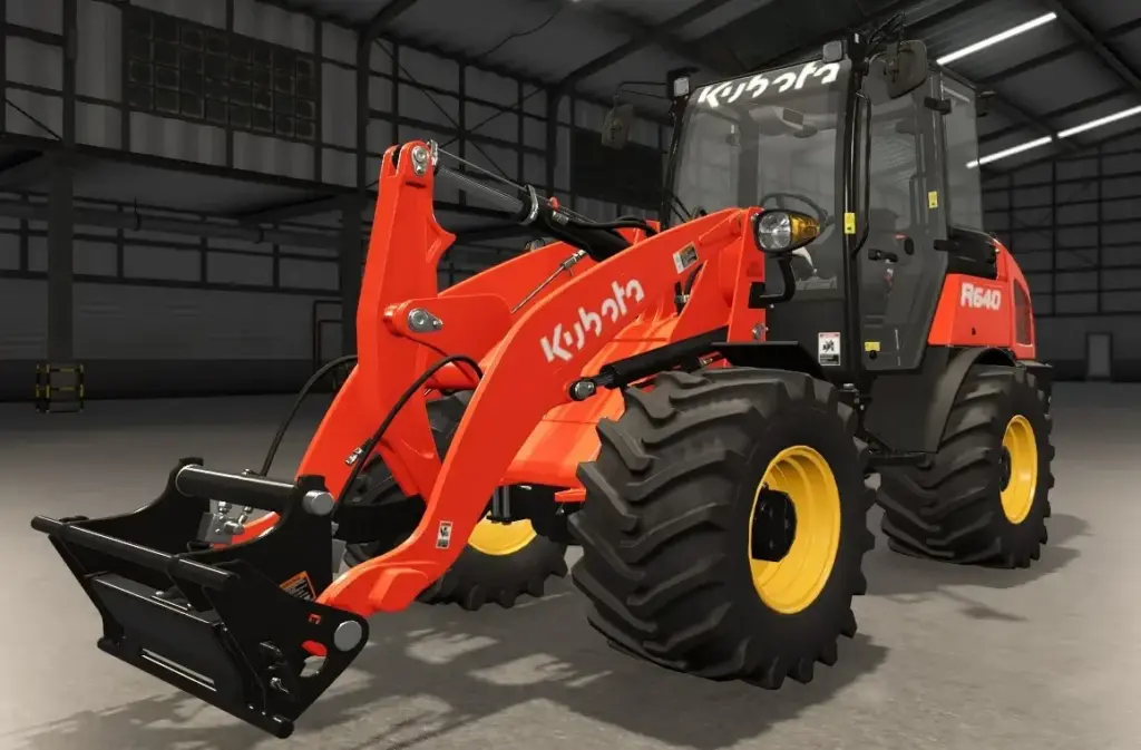 Kubota R640 wide tires + rim color v1.0