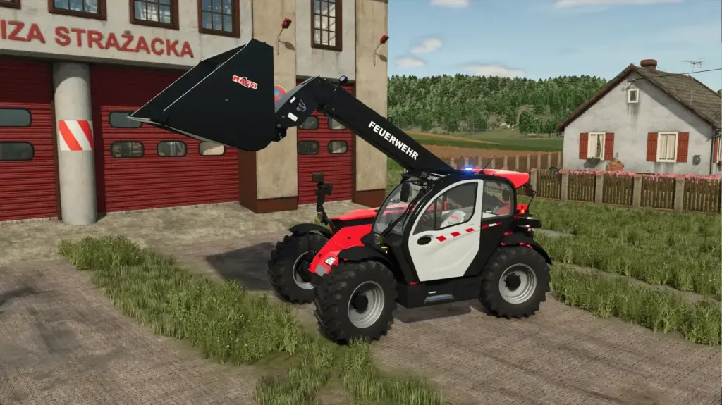 Manitou Fire Engine Telehandler v1.0