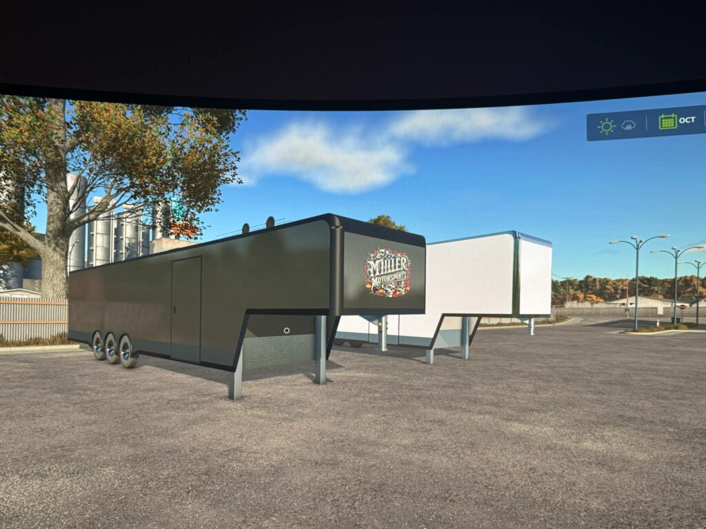 Enclosed race hauler and stacker trailer V1.0