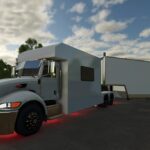 Enclosed race hauler and stacker trailer V1.03