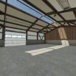 Garage with vehicle workshop in wood look5