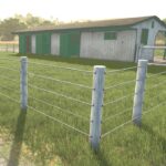 Horse stable with working doors