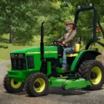 John Deere 4100 Compact Tractor and Deck v1.05