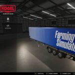 KÖGEL 16.5m flat bed (tarpaulin) semi-trailer V1.0.1