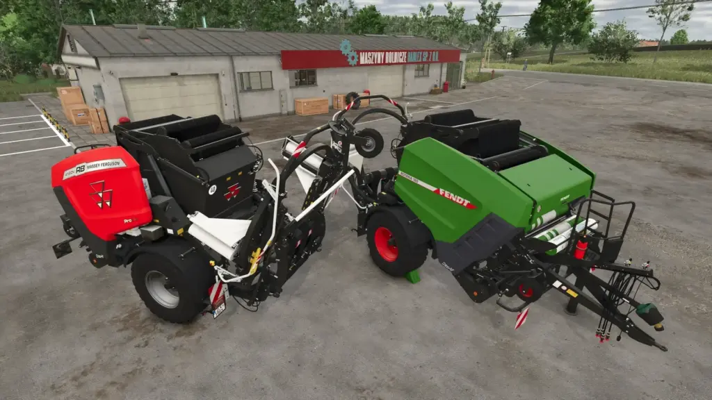 Fendt / MF baler wrapper combination V1.0