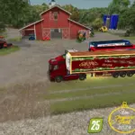 Merry Christmas Happy New Year Semi Trailer v1.00