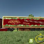 Merry Christmas Happy New Year Semi Trailer v1.06