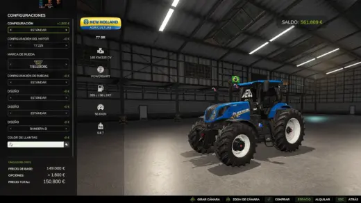 New Holland T7 BR 225 v1.0