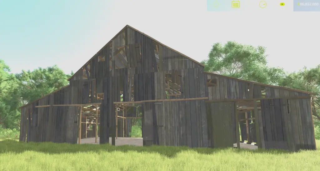 Old Barn and ruin from FS22 V1.0