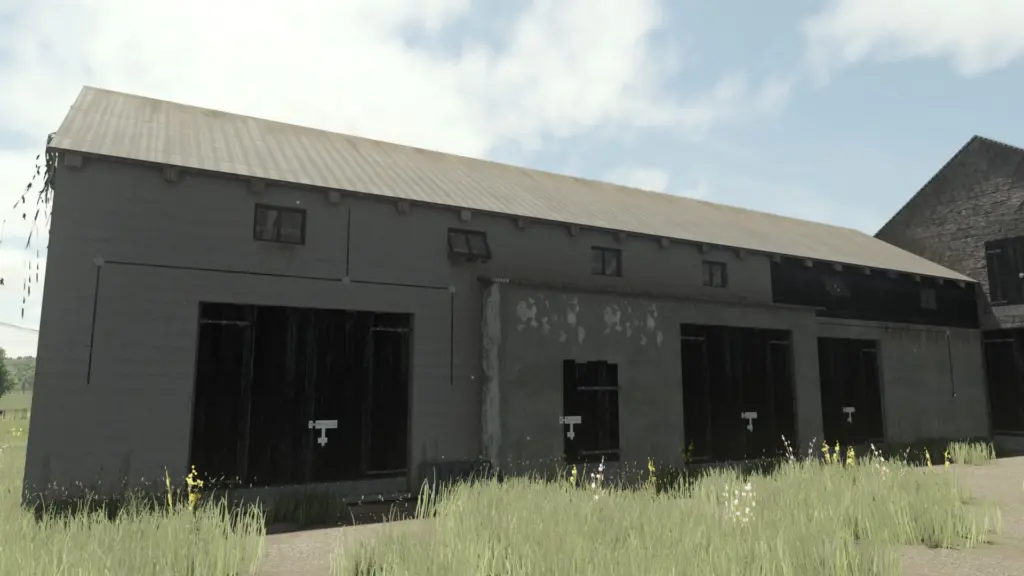 Cow Barn With Garages v1.0