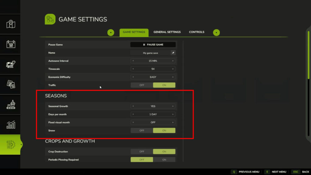 Disable Seasons in FS25 3