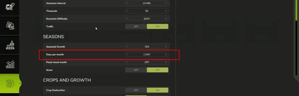 Disable Seasons in FS25 5