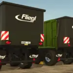 FLIEGL ASS298 3-axle push-off shield trailer WobbyTec v1.05