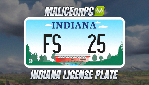 Indiana License Plate