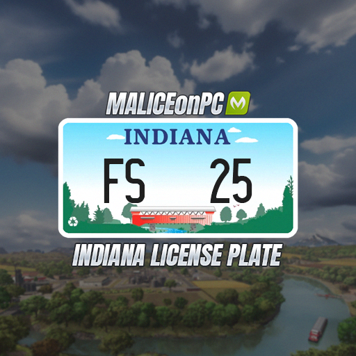 Indiana License Plate