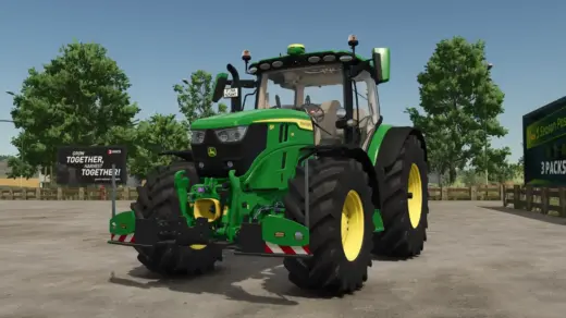 JOHN DEERE 6R Agribumper v1.06