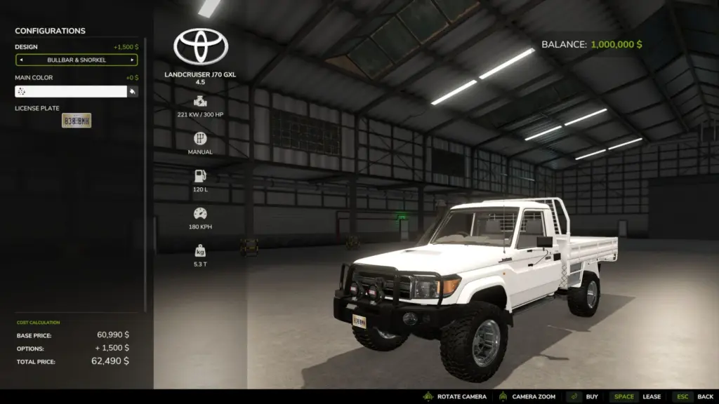 Toyota Landcruiser J70 GXL v1.0