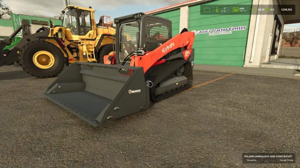 Unrealistic Skid Steer Loader Bucket v1.0