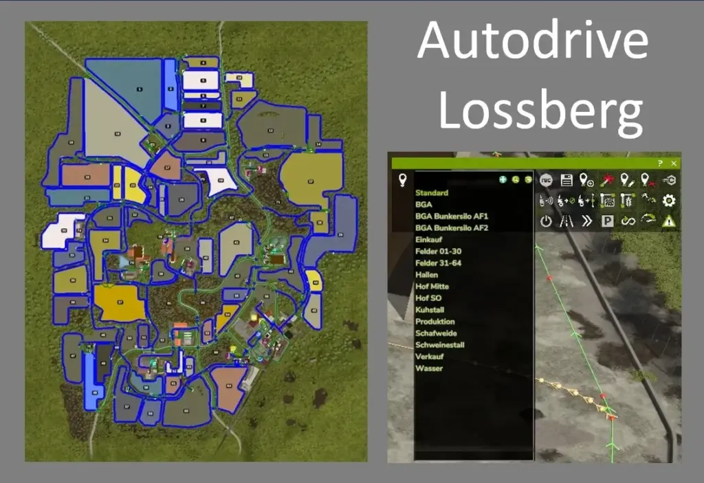 Autodrive route network Lossberg v1.0