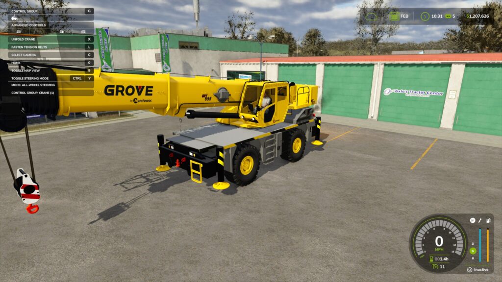 Grove GRT 655 Rough Terrain Crane V1.0