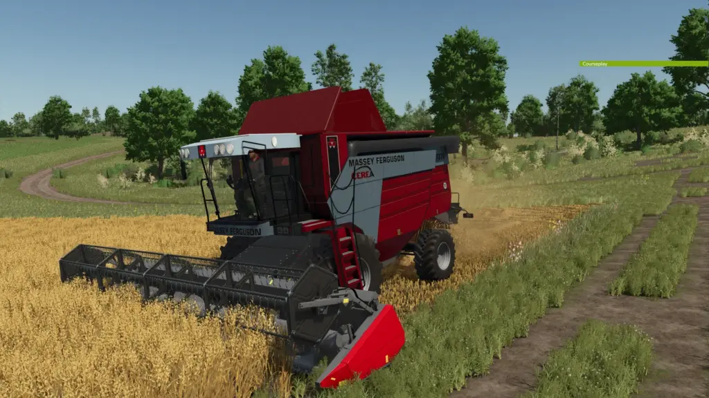 Massey Ferguson 7278 with header v1.0