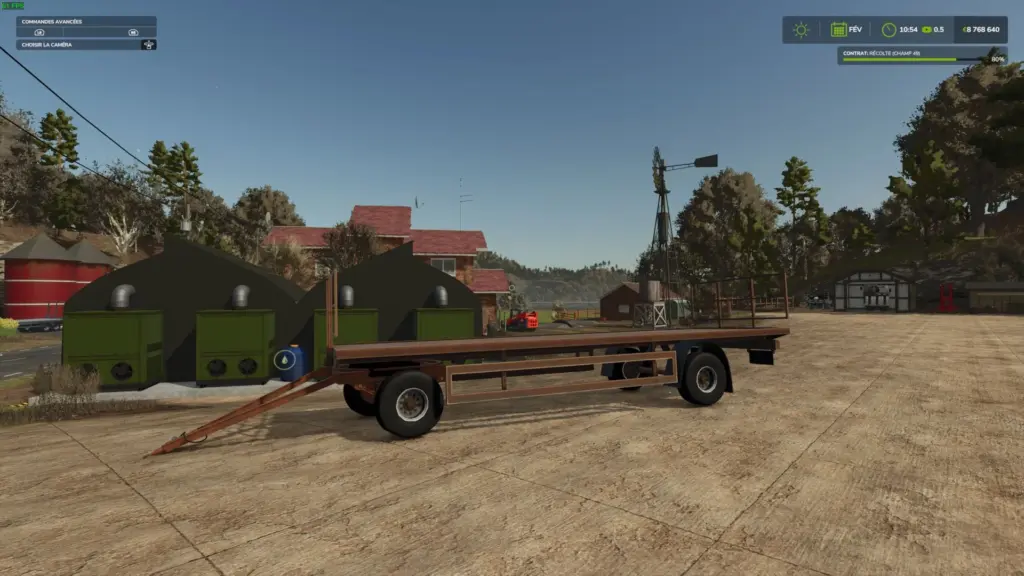 Old bale flatbed trailer v1.0