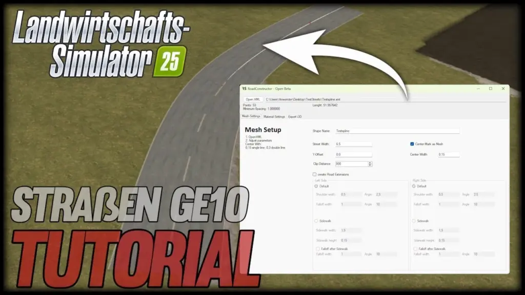 RoadCreator ScriptPack FS25 pre-release v1.0