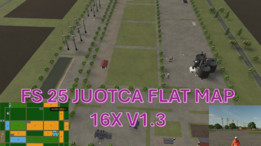 Juotca Flat Map 16X