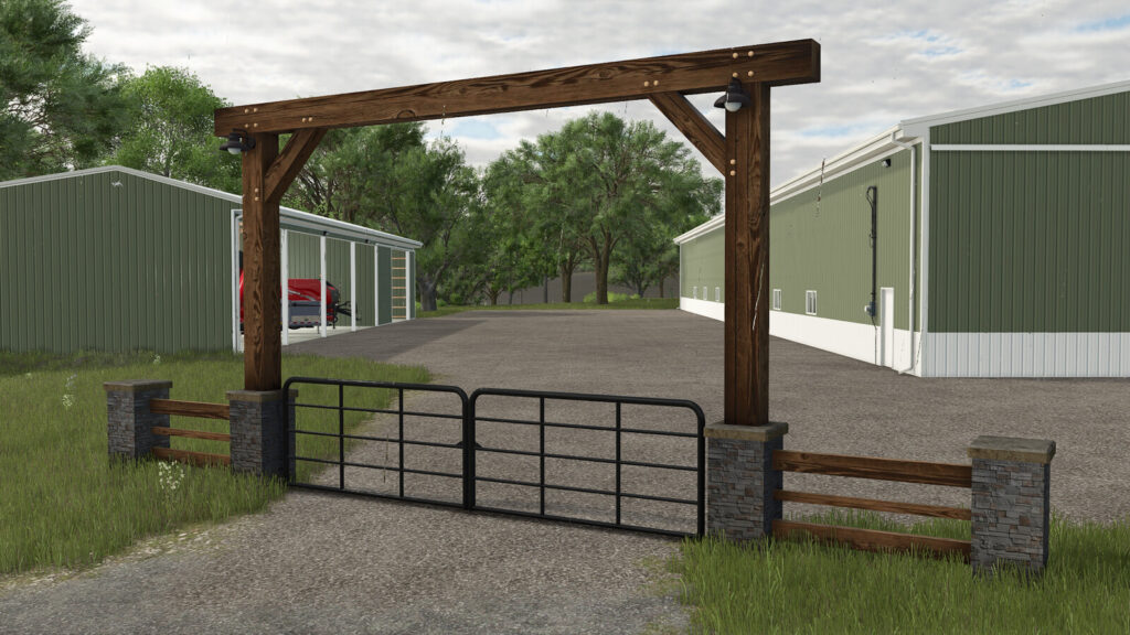 American Ranch Gate Entrance