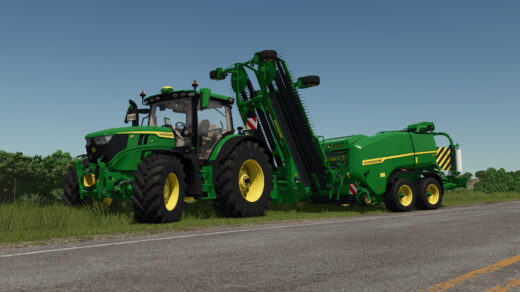 Round Balers Pack With Windrower