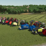 Round Balers Pack With Windrower6