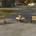 Wooden Benches Pack2
