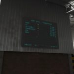 Wall-mounted LED matrix display